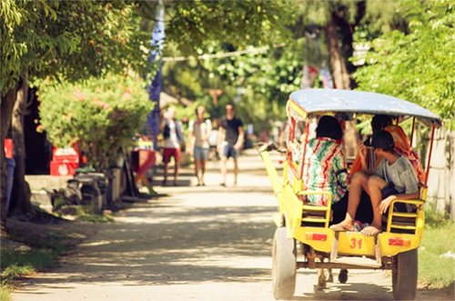 Un cidomo, la calèche utilisée à Gili Trawangan