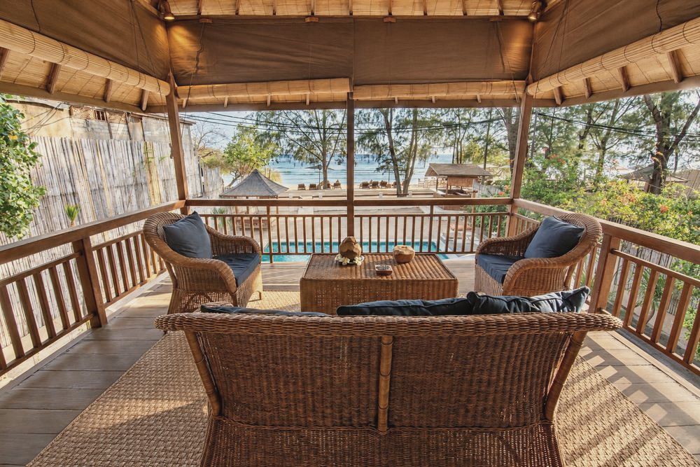 Villa 1, living area 6, The Gili Beach Resort, Gili Trawangan