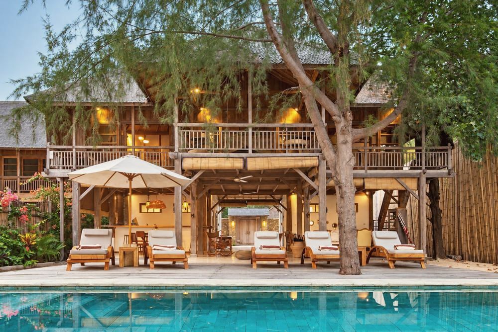 Villa 1, pool and exterior 1, The Gili Beach Resort, Gili Trawangan