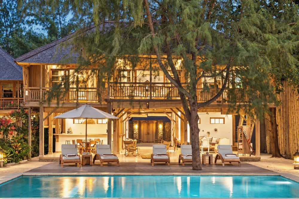 Villa 1, pool and exterior 2, The Gili Beach Resort, Gili Trawangan