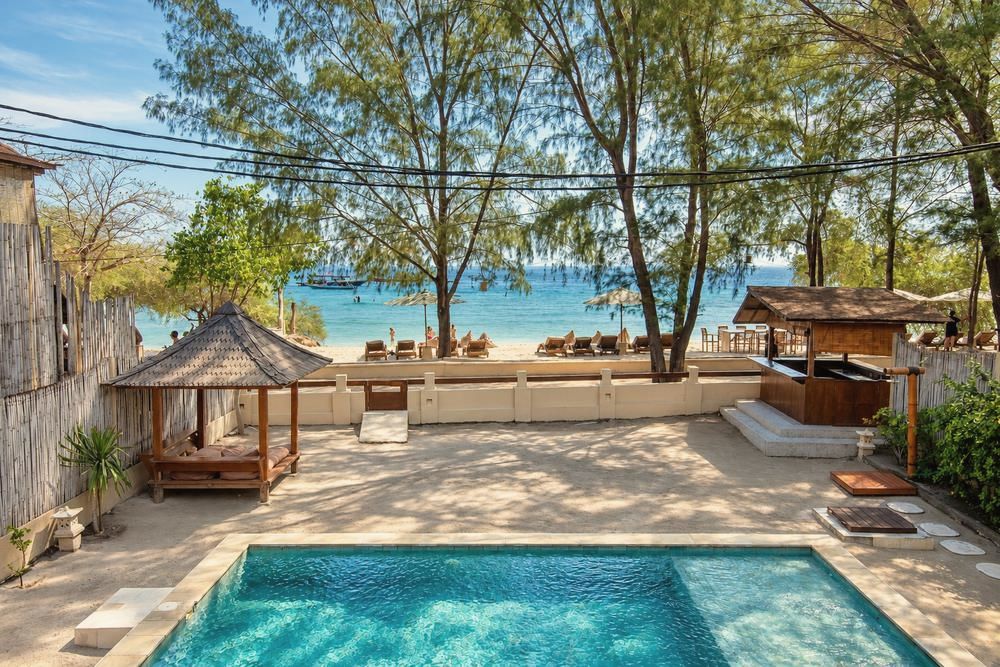 Villa 1, pool and exterior 7, The Gili Beach Resort, Gili Trawangan