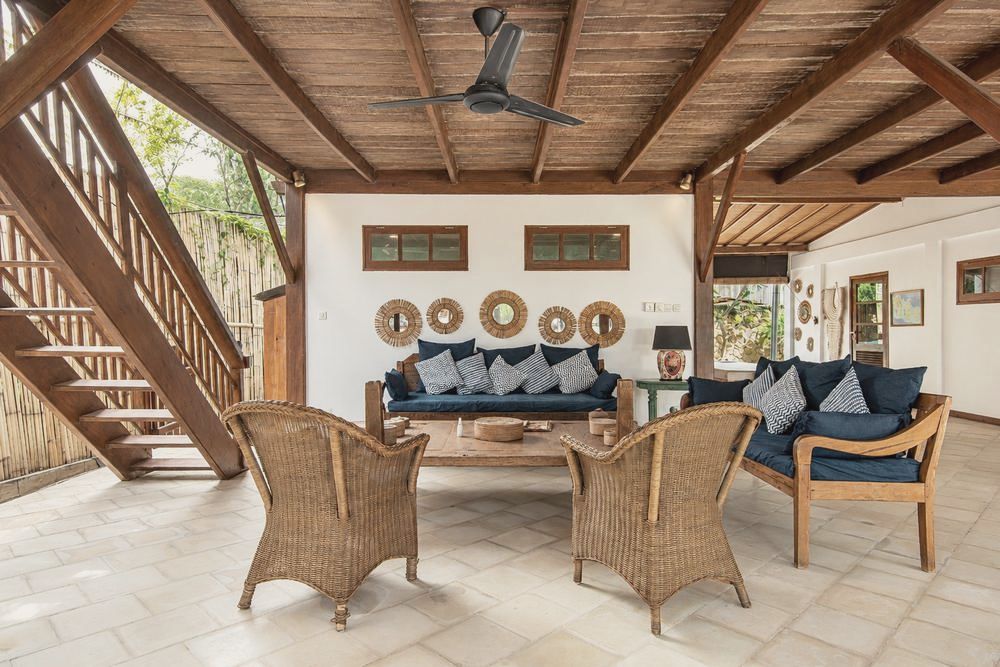 Villa 2, espace de vie 1, The Gili Beach Resort, Gili Trawangan