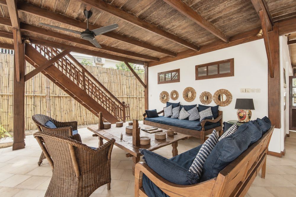 Villa 2, espace de vie 2, The Gili Beach Resort, Gili Trawangan