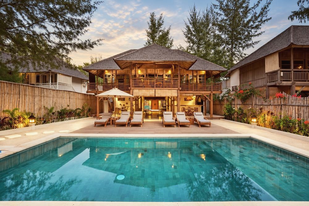 Villa 2, piscine et extérieur 3, The Gili Beach Resort, Gili Trawangan