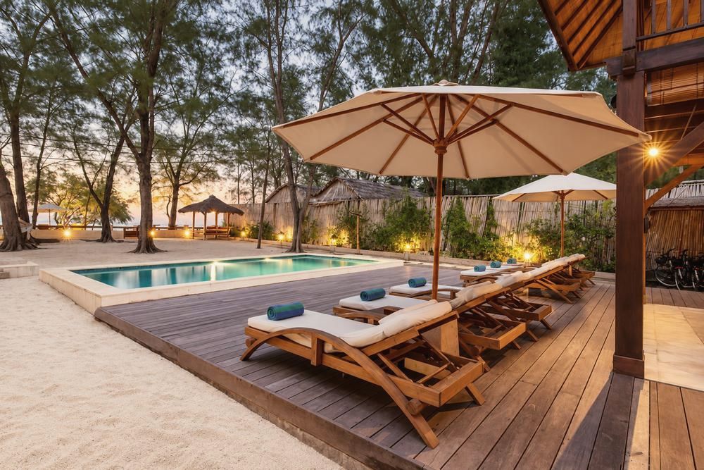 Villa 2, piscine et extérieur 5, The Gili Beach Resort, Gili Trawangan
