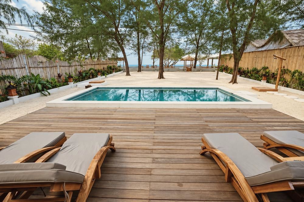Villa 2, piscine et extérieur 6, The Gili Beach Resort, Gili Trawangan